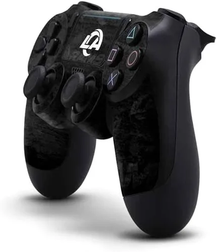 Vista 2 de Los Angeles Rams NFL PS4 Pro/slim driver Piel – Los Angeles Rams Blanco y Negro