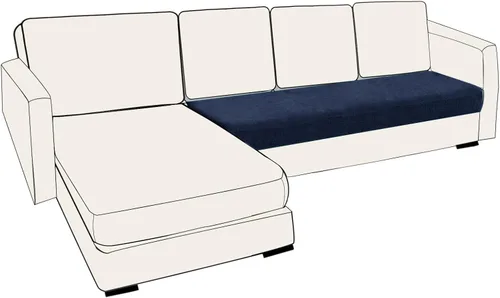 Vista 84 de UNBBRRL Fundas de cojín de asiento para sofá, elásticas, funda de cojín individual para sofá, fundas de cojín para sofá, fundas de héroe protegen