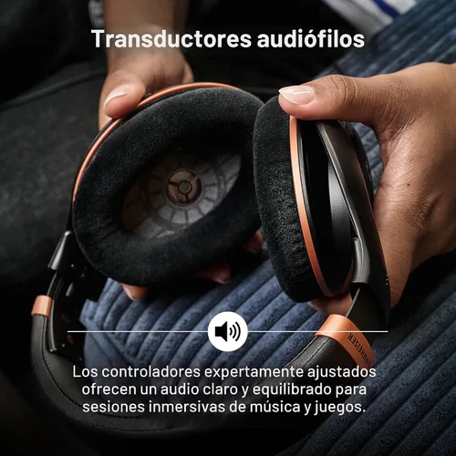 Vista 3 de Sennheiser HD 505 - Auriculares con cable supraaurales con sonido transparente y graves controlados, auriculares de estudio de mayor comodidad