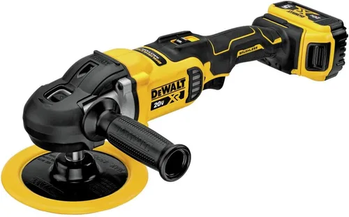Vista 2 de DEWALT 20V MAX* XR Kit de pulidora inalámbrica, rotativa, velocidad variable, 7 pulgadas, 180 mm (DCM849P2)