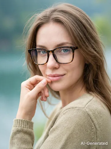 Vista 2 de Square Blue Light Glasses for Women Men Clear Frame Computer Tortuga negra y coco