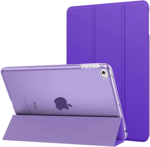Vista 19 de MoKo Funda para iPad mini 5 2019/Mini 4 2015 (5ta/4ta Generación 7.9 pulgadas), funda delgada y ligera con soporte, con protector traslúcido