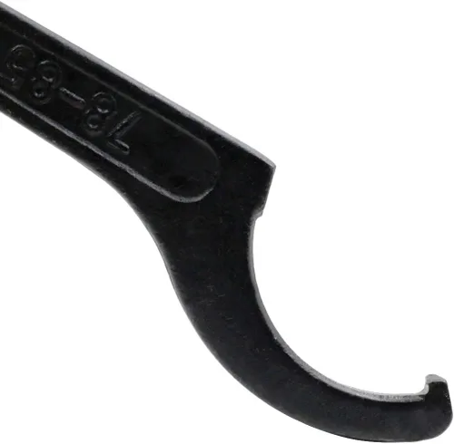 Vista 3 de Hitefu - Llave inglesa de gancho C de 3.071-3.346 in, herramienta universal de amortiguador negro para motocicleta, ajuste de coilover, acero al