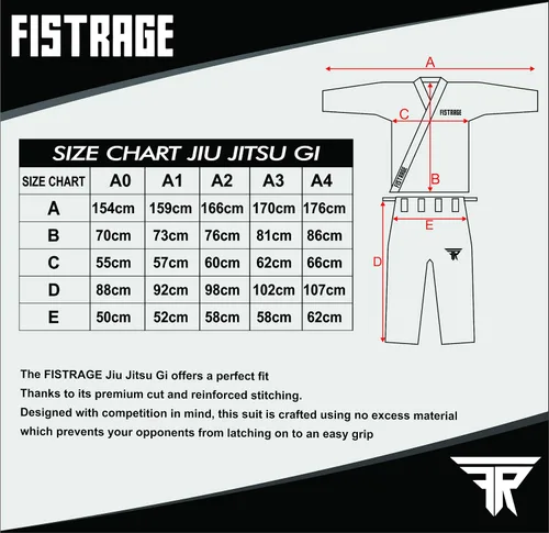 Vista 7 de FISTRAGE Jiu Jitsu Gi Patch BJJ brasileño para hombres y mujeres MMA Uniforme con cinturón