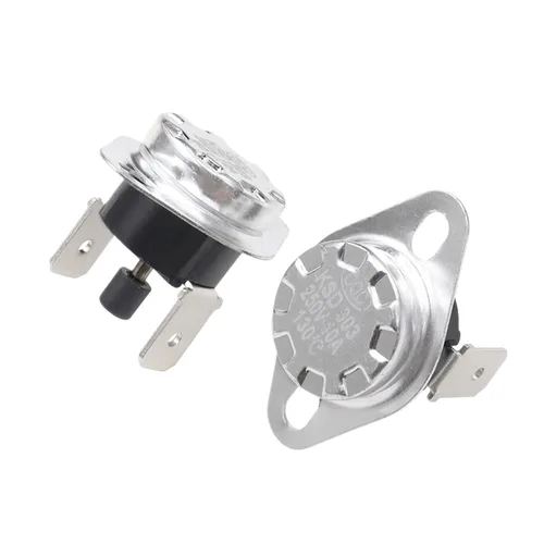Vista 5 de 100PCS KSD301 KSD303 10A 45 150 C Degrees Celsius Manual Reset Thermostat Normally Closed Temperature Switch Temperature Control(100C)