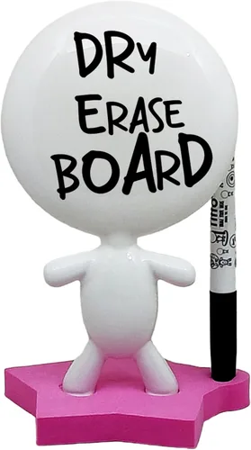 Vista 10 de Los mejores regalos de oficina – TITTO Star, Draw Your Ideas – Muñeca de pizarra blanca de cerámica – Regalo feliz 4 de julio – Diseño de decoración