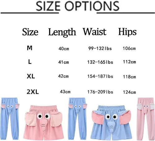 Vista 6 de Elefante Pijamas Hombres, Elefante Trunk Pijama Pantalones Hombres, Pijama De Elefante Para Hombres
