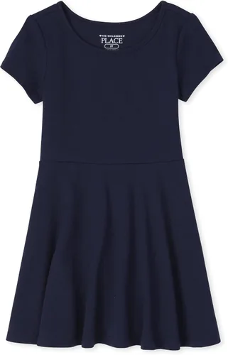 Vista 24 de The Children's Place, Vestido de moda de manga corta para niñas y niñas pequeñas