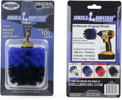 Vista 11 de Drill Brush Fregador eléctrico para taladro inalámbrico Multiuso Medio amarillo