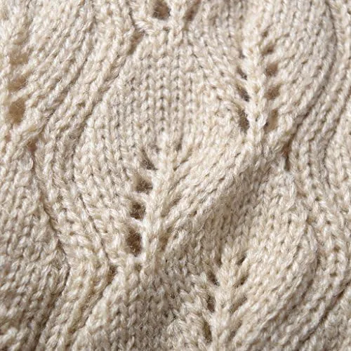 Vista 5 de Calcetines de botas para mujer, calentadores cortos de invierno para piernas, con encaje de ganchillo, puños de botas de punto para mujer, botas