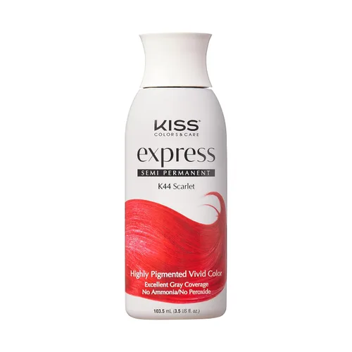 Vista 14 de Kiss Express Color de cabello semipermanente – Tinte vívido y altamente pigmentado para cabello vibrante, fórmula suave, cobertura de canas, pH