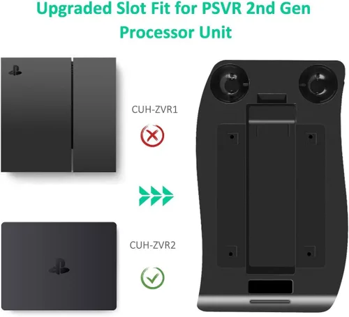 Vista 4 de SN-RIGGOR - Estación de carga para PSVR II PS4 VR II PS VR Headset CUH-ZVR2