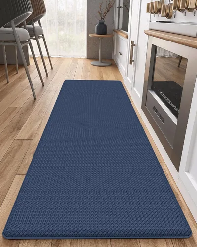 Vista 33 de Color&Geometry - Alfombras de cocina antideslizantes e impermeables Alfombra de cocina acolchada Alfombra antifatiga para pararse de 30 x 18 Verde