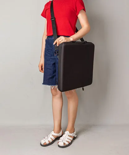 Vista 6 de BUBM Funda de viaje rígida de EVA compatible con el controlador Ableton Push 3, bolsa de almacenamiento protectora a prueba de golpes con correa