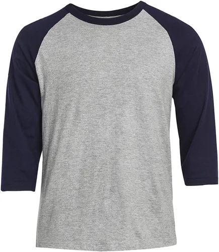 Vista 5 de Men's 3/4 Sleeve Raglan Cotton Baseball Tee Shirt