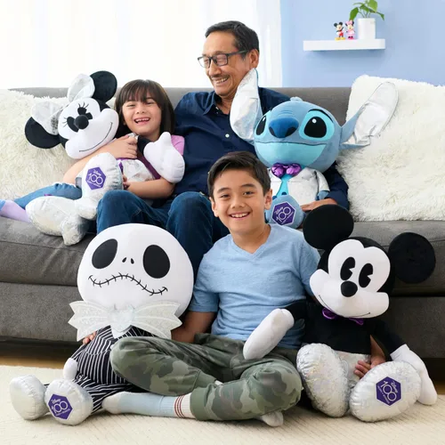 Vista 4 de Disney Just Play - 100 Years of Wonder Stitch - Animal de peluche jumbo de 29 pulgadas, azul, alienígena, exclusivo único en la vida, juguetes