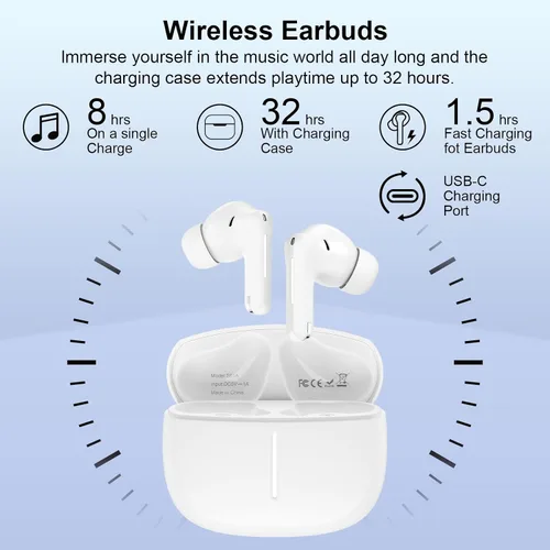 Vista 2 de Auriculares inalámbricos Samsung S26 para Galaxy S25 S24 S23 Ultra FE in-Ear Wireless Bluetooth Earphones Headphones with Noise-Cancelling