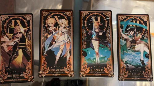 Vista 7 de Genshin Impact - Juego de cartas de tarot (22 piezas, arcanos mayores)