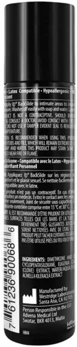 Vista 2 de ID Backslide - Lubricante personal - Lubricante anal, silicona, botella de 1 onza líquida