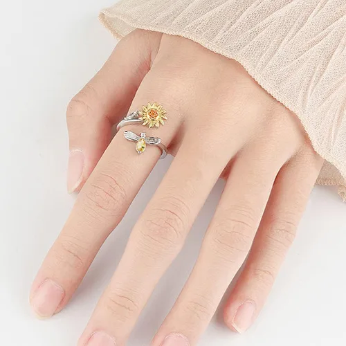 Vista 79 de Anillo de plata 925, anillos de plata ajustables para mujer, anillos de pulgar abiertos, anillos de circonio, anillos ajustables, anillos abiertos