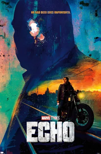 Vista 9 de Trends International Marvel Echo - Póster de pared de una hoja, 22.4 pulgadas de largo x 14.7 pulgadas, versión enmarcada de madera de granero