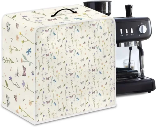 Vista 14 de Cubierta antipolvo para máquina de café, impresión de café, cubierta de protección de huellas dactilares para soporte, máquina de café, cubierta
