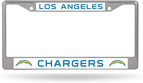 Vista 26 de Rico Industries NFL Football Premium 12" x 6" Chrome Frame with Plastic Inserts - Car/Truck/SUV Automobile Accessory