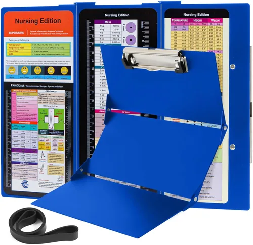 Vista 8 de Portapapeles de enfermería Edición de enfermería – 3 capas de aluminio plegable para enfermería Portapapeles de enfermería Esenciales