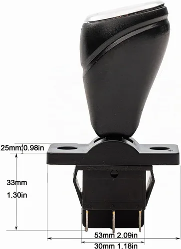 Vista 4 de Weelye Piezas de repuesto de juguete para niños, interruptor de palanca de mando, interruptor de palanca de cambios para parachoques eléctrico