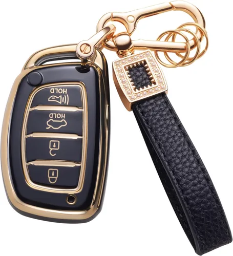 Vista 24 de Funda para llavero Benz, cordón de cuero con protección para llave inteligente, compatible con Clase A, Clase C, Clase G, Clase E y Clase S 2017-2021