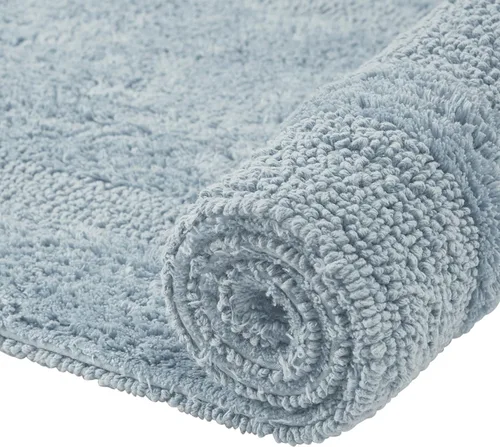 Vista 4 de Better Trends Juego de 4 alfombras de baño de lujo, 100% algodón, suaves, absorbentes de agua, reversibles, lavables a máquina, para decoración