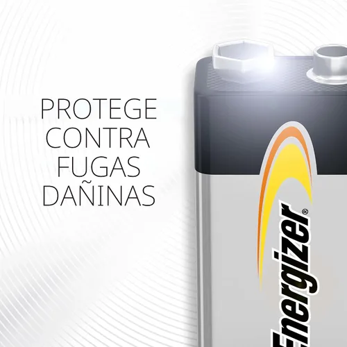 Vista 2 de Energizer Baterías alcalinas de 9 voltios (paquete de 8), baterías alcalinas de 9 V de larga duración Batería detector de humo para radios