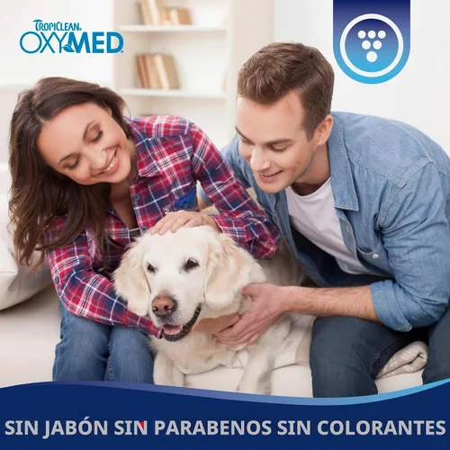 Vista 8 de TropiClean OxyMed - Limpiador enzimático de oídos para perros, recomendado por veterinarios, 4 onzas Limpiador de oídos enzimático