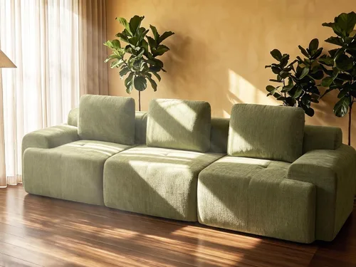 Vista 16 de Sofá de nube de gran tamaño en forma de U de 122 pulgadas, cómodos sofás modulares sin hueso para sala de estar, sofá modular con respaldo alto