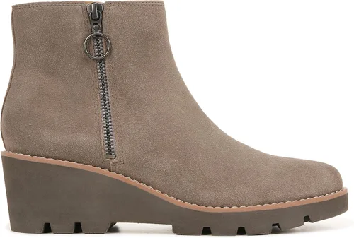 Vista 5 de Vionic Botines Astor Hazel con cremallera para mujer, botines cómodos que ayudan al dolor de talón, fascitis plantar con soporte de arco integrado