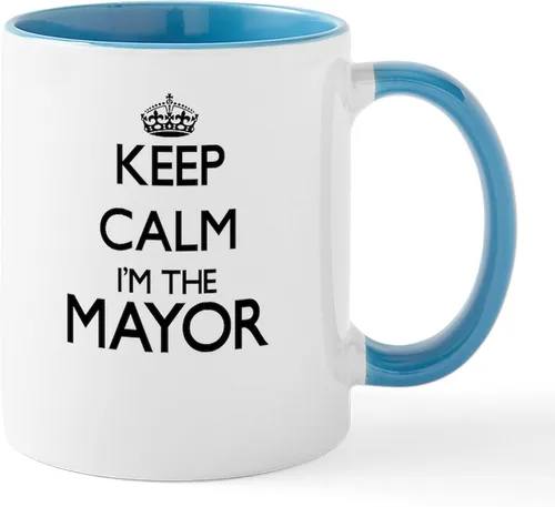 Vista 23 de CafePress I Love Mayor Mug Taza de café de cerámica de 11 oz (11.0 fl oz)