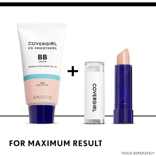 Vista 8 de COVERGIRL Smoothers - Crema BB ligera, Fair to Light 805, 1.35 onzas (el embalaje puede variar) Ligero Hidratante 10 en 1 Potenciador de la piel