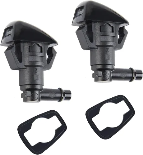 Vista 10 de Kit de boquillas de limpiaparabrisas compatible con manguera de chorro y líquido para lavadora F550 F450 F350 F250 con conector que reemplaza al OEM