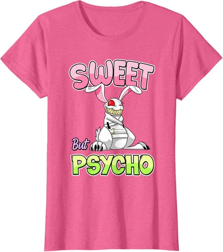 Vista 40 de Sweet But Psycho Shirt Bunny Creepy Gothic Rabbit Funny T-Shirt