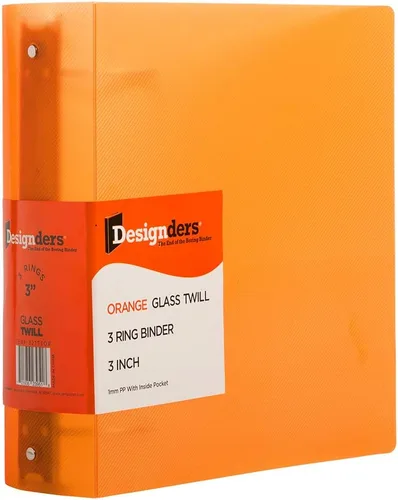 Vista 14 de JAM Paper - Carpeta de plástico de 1 pulgada, carpeta naranja de 3 anillas, se vende individualmente