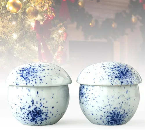 Vista 8 de Cinf Juego de 2 ollas japonesas de 6 onzas con tapa para cocina de vapor, cuencos de cerámica para sopa, tazones para crema de huevo y verduras