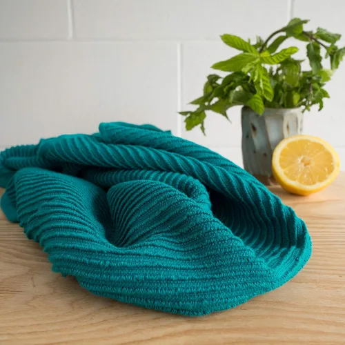 Vista 52 de Now Designs Ripple - Juego de 2 toallas de cocina, color negro