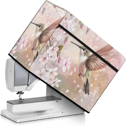 Vista 37 de Funda para máquina de coser de flores hippie grande, cubierta antipolvo, protección de fácil limpieza para máquina de coser, resistente a las Flor
