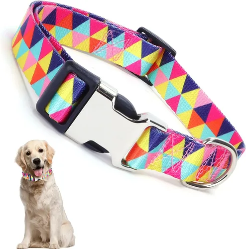 Vista 12 de Collares para perros pequeños, con patrón de impresión 3D, de nailon suave, ajustables, para perros pequeños, medianos, grandes, hembra, niño 1