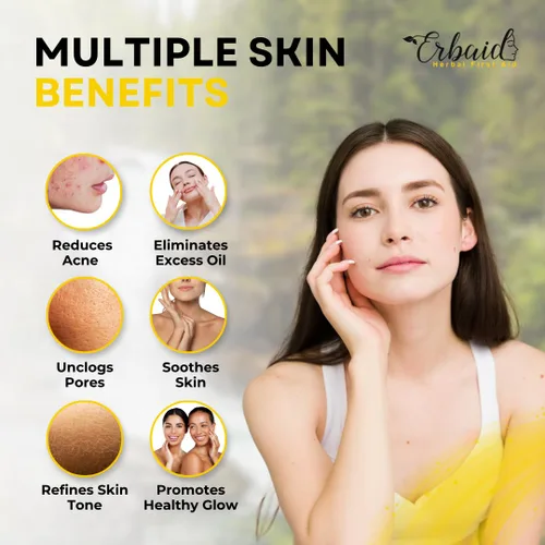 Vista 7 de Barra limpiadora de jabón de azufre 10% para cara y cuerpo, limpiador facial de azufre natural para acné, piel grasa, mezcla de citronela, aceite