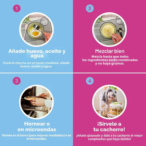 Vista 8 de Puppy Cake - Mezcla de pastel de plátano y glaseado para perros