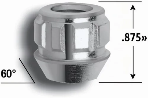 Vista 3 de Gorilla Automotive 78631N Candados de rueda Acorn de extremo abierto (tamaño de rosca de 12 mm x 1.50) - Paquete de 4