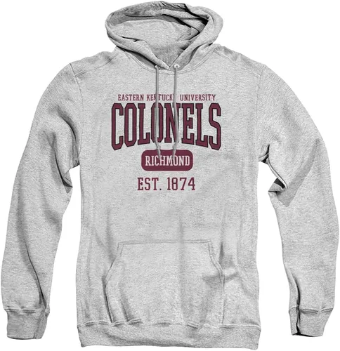 Vista 303 de LOGOVISION Colección de sudaderas con capucha unisex con diseño oficial de Collegiate Est. Date para hombres y mujeres