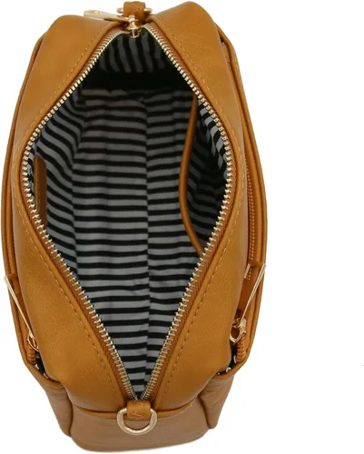 Vista 91 de FashionPuzzle Triple Zip Small Crossbody Bag