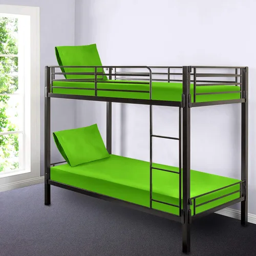 Vista 2 de Gilbins Juego de sábanas de 2 piezas de 30 x 75 pulgadas, hechas de algodón ultrasuave, perfecto para literas de campamento, caravanas, camas